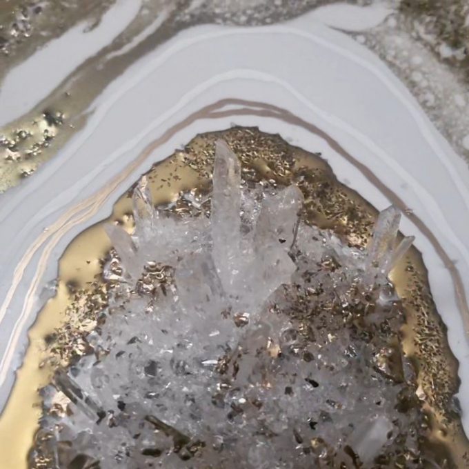 Tableau Golden Agate 3D dentellea