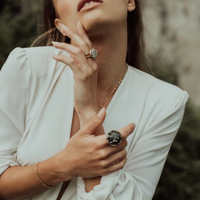 Cristalline Quartz -
Grande Bague