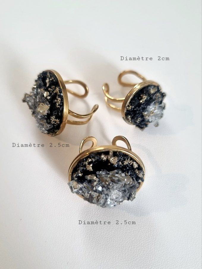 Quartz nocturne -
Grande bague