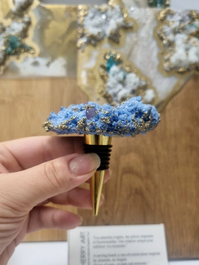 "Mineryte" capsules de bouteille bleu