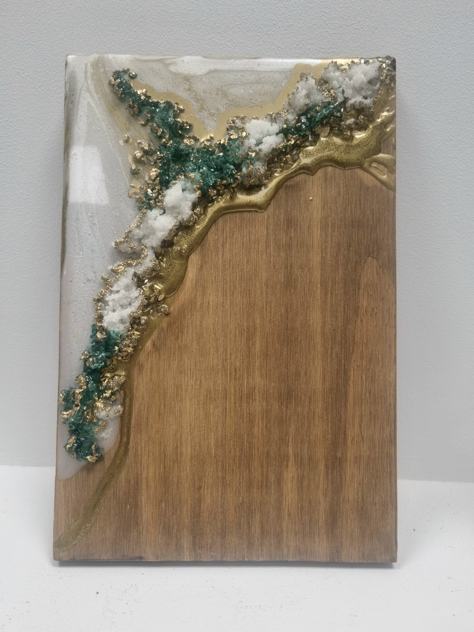 Coffret Planche à Apéro Perla Vert & Blanc - 2 dessous de verre