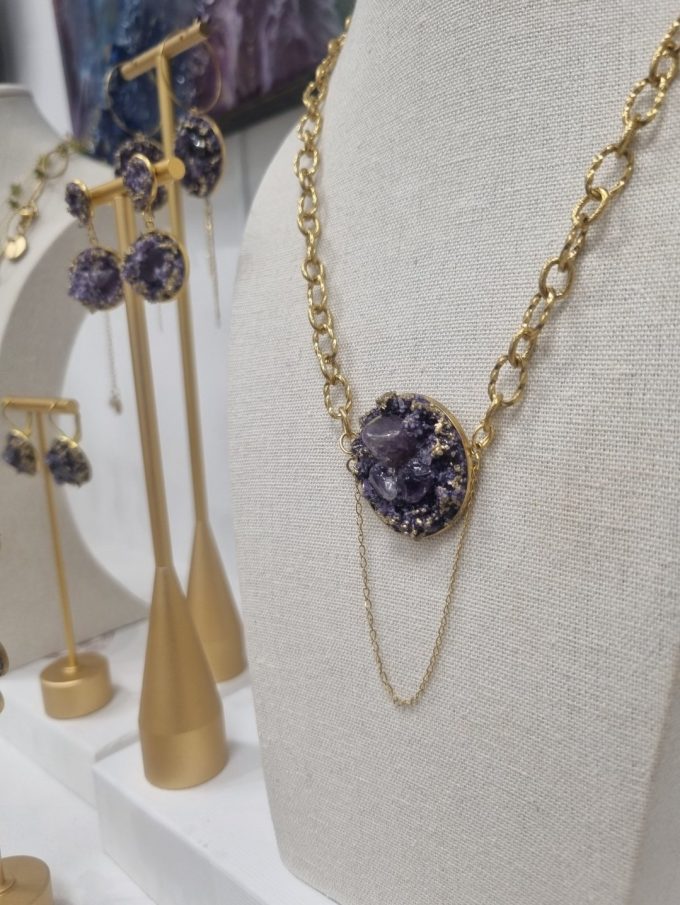 Collier Glamour pierre Améthyste