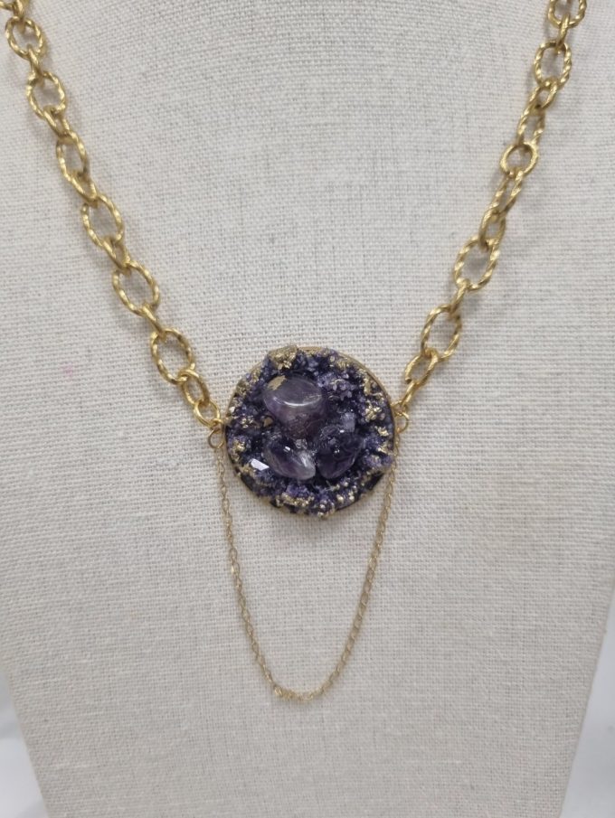 Collier Glamour pierre Améthyste
